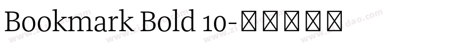 Bookmark Bold 10字体转换